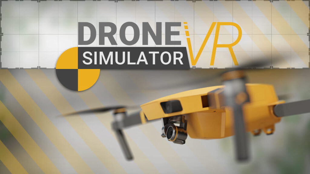 Drone flying in the Drone Simulator VR Space